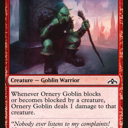 Ornery Goblin (GRN-112) - Guilds of Ravnica Foil