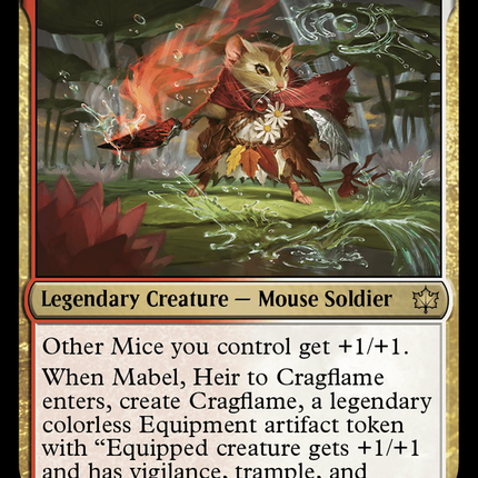 Mabel, Heir to Cragflame (BLB-224) - Bloomburrow Foil