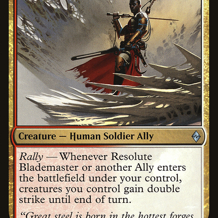 Resolute Blademaster (BFZ-218) - Battle for Zendikar