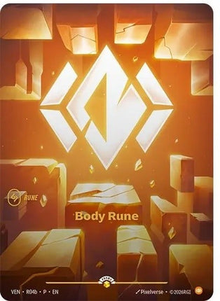 Body Rune (Vendetta) (R04b) - Riftbound Organized Play Promotional Cards Foil