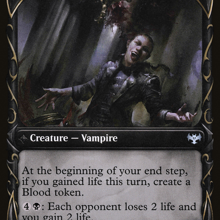 Restless Bloodseeker // Bloodsoaked Reveler (VOW-295) - Innistrad: Crimson Vow: (Showcase, Double Faced Transform)