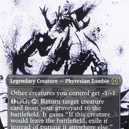 Geth, Thane of Contracts (ONE-306) - Phyrexia: All Will Be One: (Showcase) (Borderless) Foil