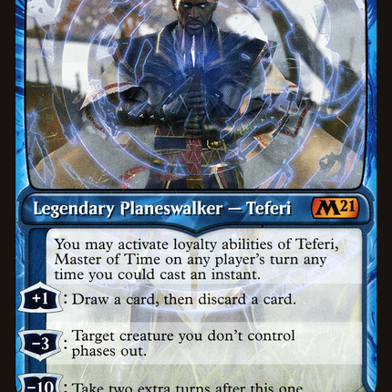 Teferi, Master of Time (M21-291) - Core Set 2021: (Showcase) Foil