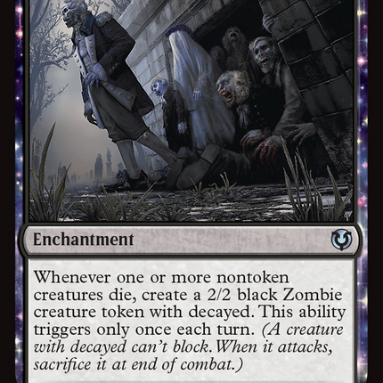 Ghoulish Procession (INR-110) - Innistrad Remastered: (enchantment) Foil