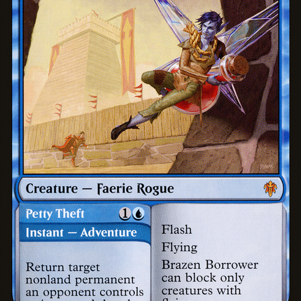 Brazen Borrower // Petty Theft (ELD-039) - Throne of Eldraine Foil