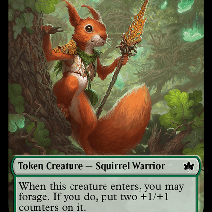 Bushy Bodyguard (BLB-020) - Bloomburrow Tokens Foil