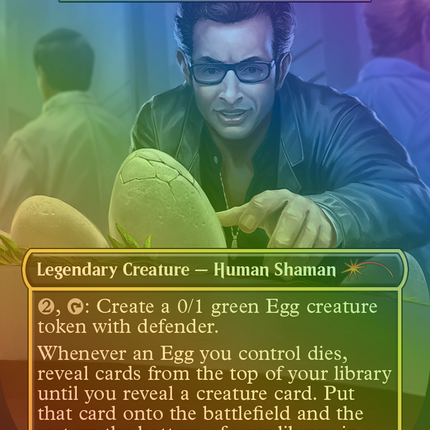 Atla Palani, Nest Tender (SLD-1397) - Secret Lair Drop / Dr. Ian Malcolm (Borderless) Foil