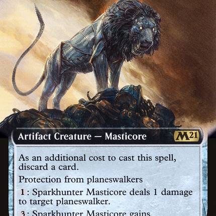 Sparkhunter Masticore (M21-384) - Core Set 2021: (Extended Art) Foil