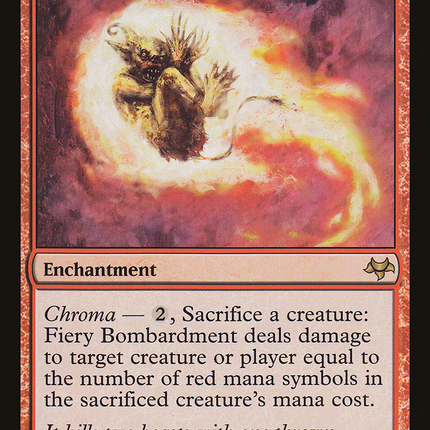 Fiery Bombardment (EVE-052) - Eventide Foil
