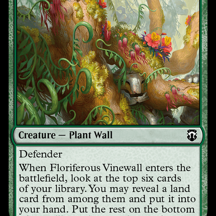 Floriferous Vinewall (M3C-228) - Modern Horizons 3 Commander Foil