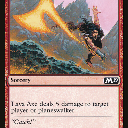 Lava Axe (M19-150) - Core Set 2019 Foil