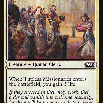 Tireless Missionaries (M15-039) - Magic 2015 Foil
