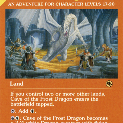 Cave of the Frost Dragon (AFR-350) - Adventures in the Forgotten Realms: (Showcase) Foil