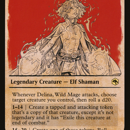 Delina, Wild Mage (AFR-317) - Adventures in the Forgotten Realms: (Showcase) Foil