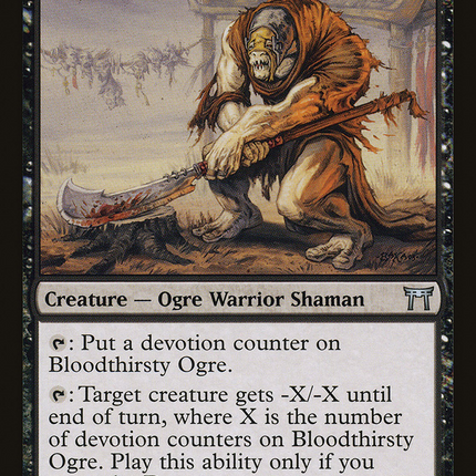 Bloodthirsty Ogre (CHK-104) - Champions of Kamigawa Foil
