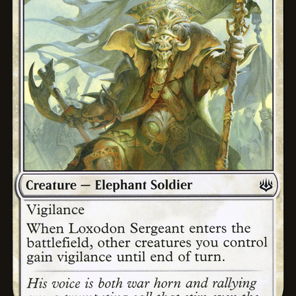 Loxodon Sergeant (WAR-021) - War of the Spark