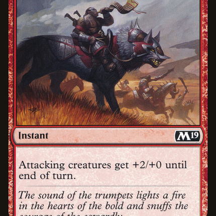 Trumpet Blast (M19-165) - Core Set 2019 Foil