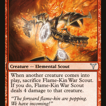 Flame-Kin War Scout (DIS-061) - Dissension Foil
