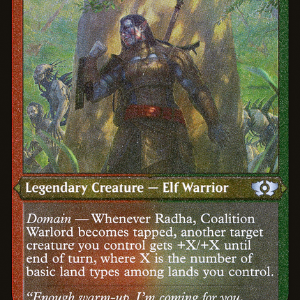 Radha, Coalition Warlord (Foil Etched) (MUL-120) - Multiverse Legends Foil
