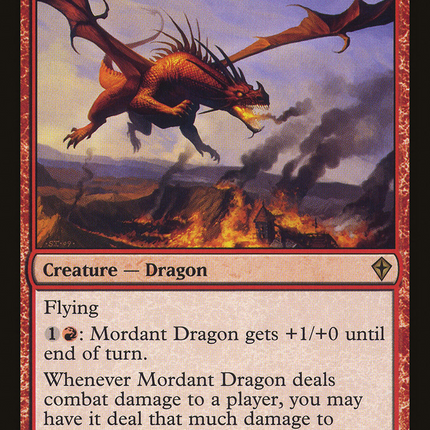 Mordant Dragon (WWK-085) - Worldwake Foil