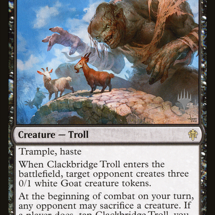 Clackbridge Troll (PPELD-084) - Throne of Eldraine Promos