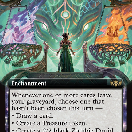 Teval's Judgment (TDC-068) - Commander: Tarkir: Dragonstorm: (enchantment, Extended Art)