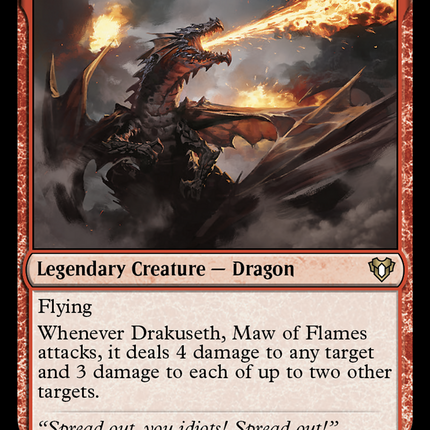Drakuseth, Maw of Flames (CMM-218) - Commander Masters Foil