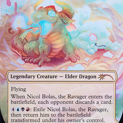 Nicol Bolas, the Ravager // Nicol Bolas, the Arisen (SLD-1158) - Secret Lair Drop (Borderless) Foil