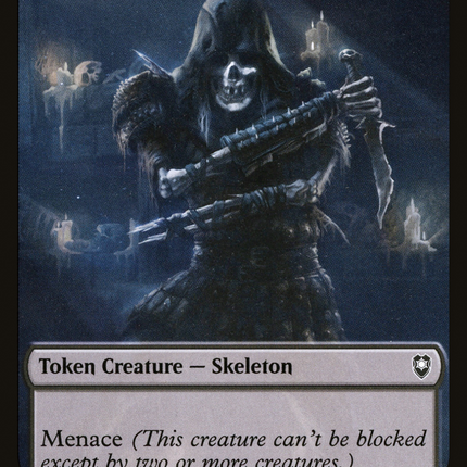 Skeleton (CLB-008) - Battle for Baldur's Gate Tokens Foil