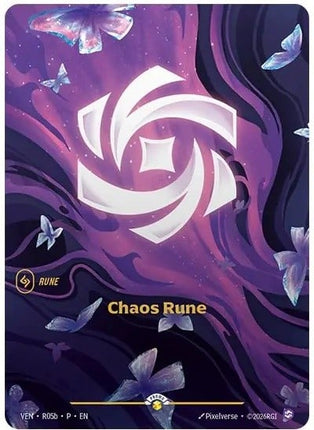Chaos Rune (Vendetta) (R05b) - Riftbound Organized Play Promotional Cards Foil