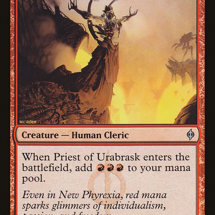 Priest of Urabrask (NPH-090) - New Phyrexia Foil
