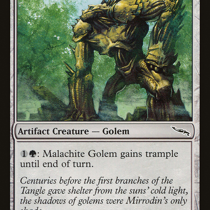 Malachite Golem (MRD-202) - Mirrodin Foil