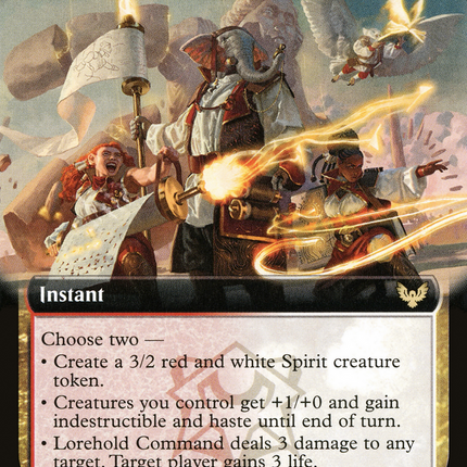 Lorehold Command (STX-345) - Strixhaven: School of Mages: (Extended Art)