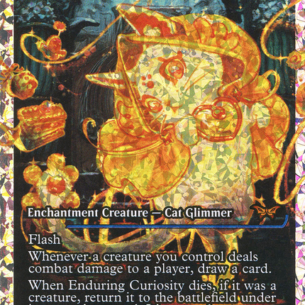 Enduring Curiosity (DSK-398) - Duskmourn: House of Horror: (Showcase) Foil
