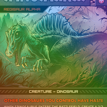 Regisaur Alpha (SLD-1393) - Secret Lair Drop / Spinosaurus (Borderless) Foil