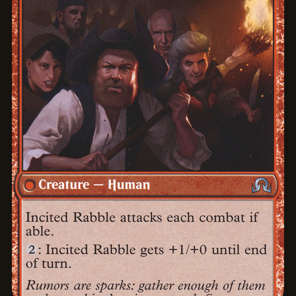 Town Gossipmonger // Incited Rabble (SOI-046) - Shadows over Innistrad: (Double Faced Transform) Foil