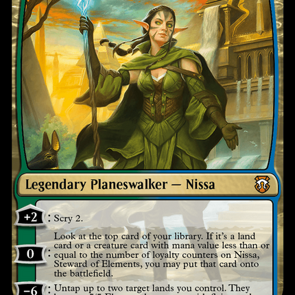 Nissa, Steward of Elements (M3C-270) - Modern Horizons 3 Commander Foil
