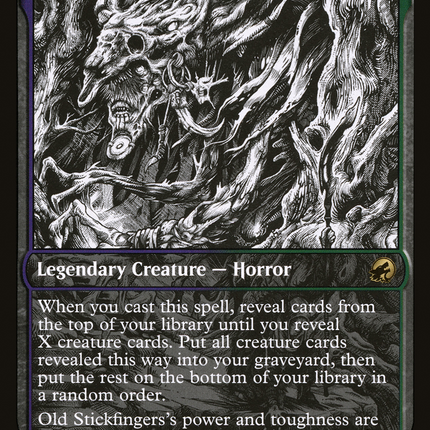 Old Stickfingers (MID-321) - Innistrad: Midnight Hunt: (Showcase)