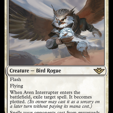Aven Interrupter (OTJ-004) - Outlaws of Thunder Junction Foil