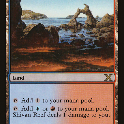 Shivan Reef (10E-357) - Tenth Edition Foil