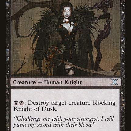 Knight of Dusk (10E-152) - Tenth Edition Foil