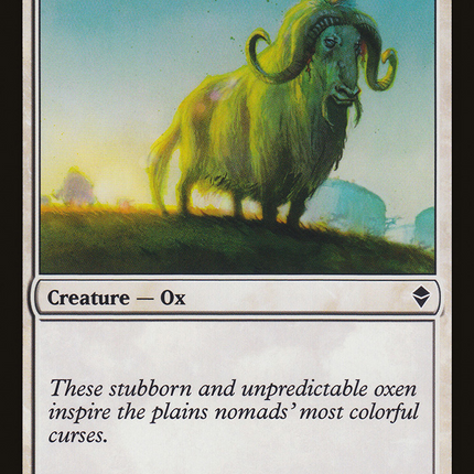 Pillarfield Ox (ZEN-031) - Zendikar Foil