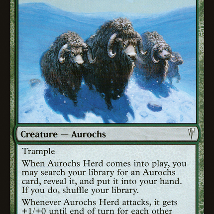 Aurochs Herd (CSP-103) - Coldsnap Foil