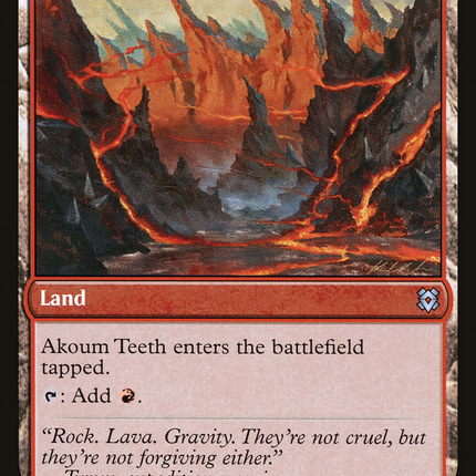 Akoum Warrior // Akoum Teeth (ZNR-134) - Zendikar Rising Foil