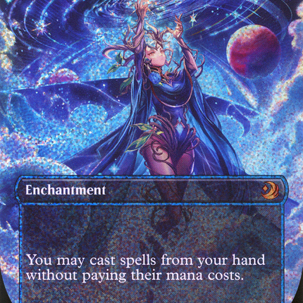 Omniscience (WOT-090) - Wilds of Eldraine: Enchanting Tales (Borderless) Foil