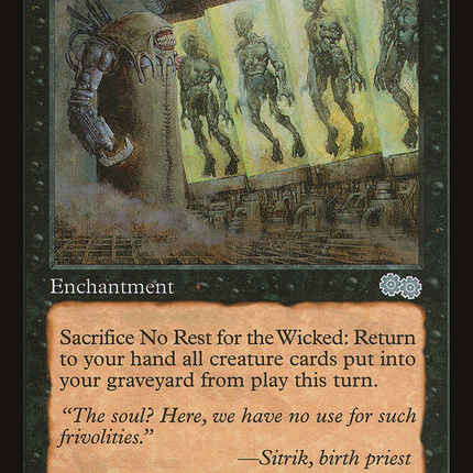 No Rest for the Wicked (USG-142) - Urza's Saga