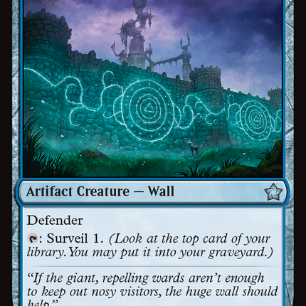 Rune-Sealed Wall (FDN-049) - Foundations Foil