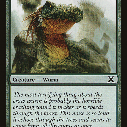 Craw Wurm (10E-257) - Tenth Edition