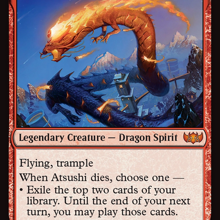 Atsushi, the Blazing Sky (TDC-204) - Commander: Tarkir: Dragonstorm