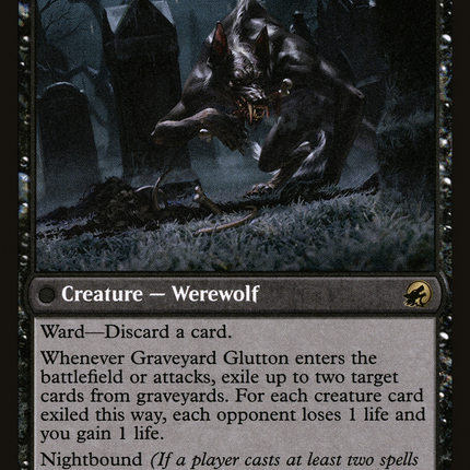 Graveyard Trespasser // Graveyard Glutton (MID-104) - Innistrad: Midnight Hunt: (Double Faced Transform)